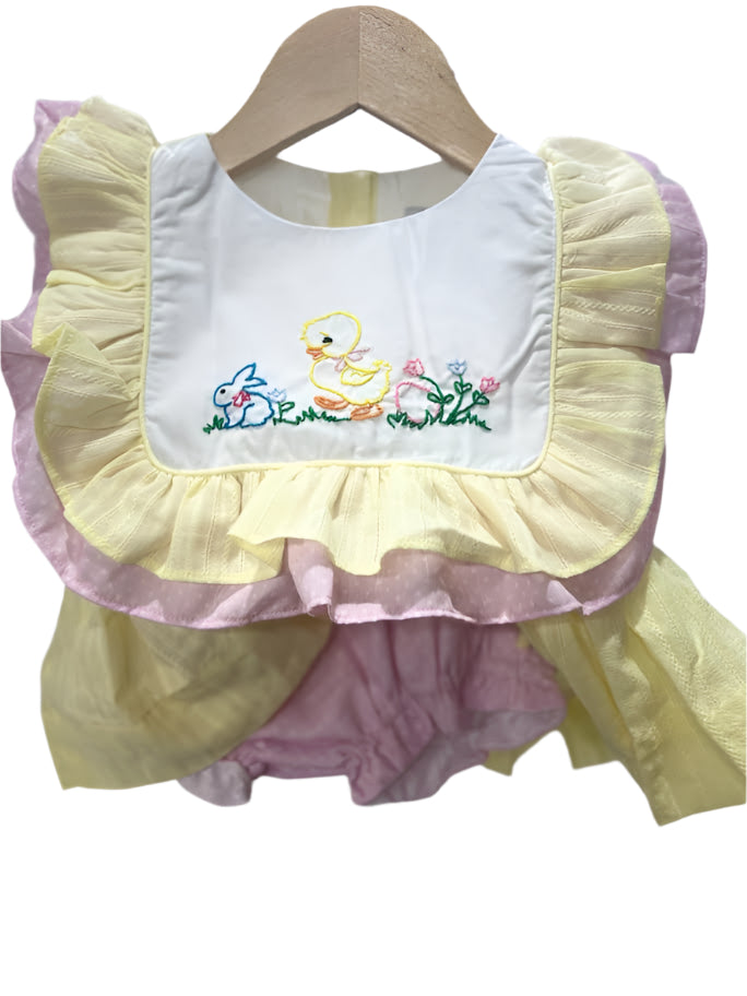 RTS Lucky Duck Ruffle Diaper Set