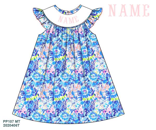 Name Monogram Lily Inspired Dress