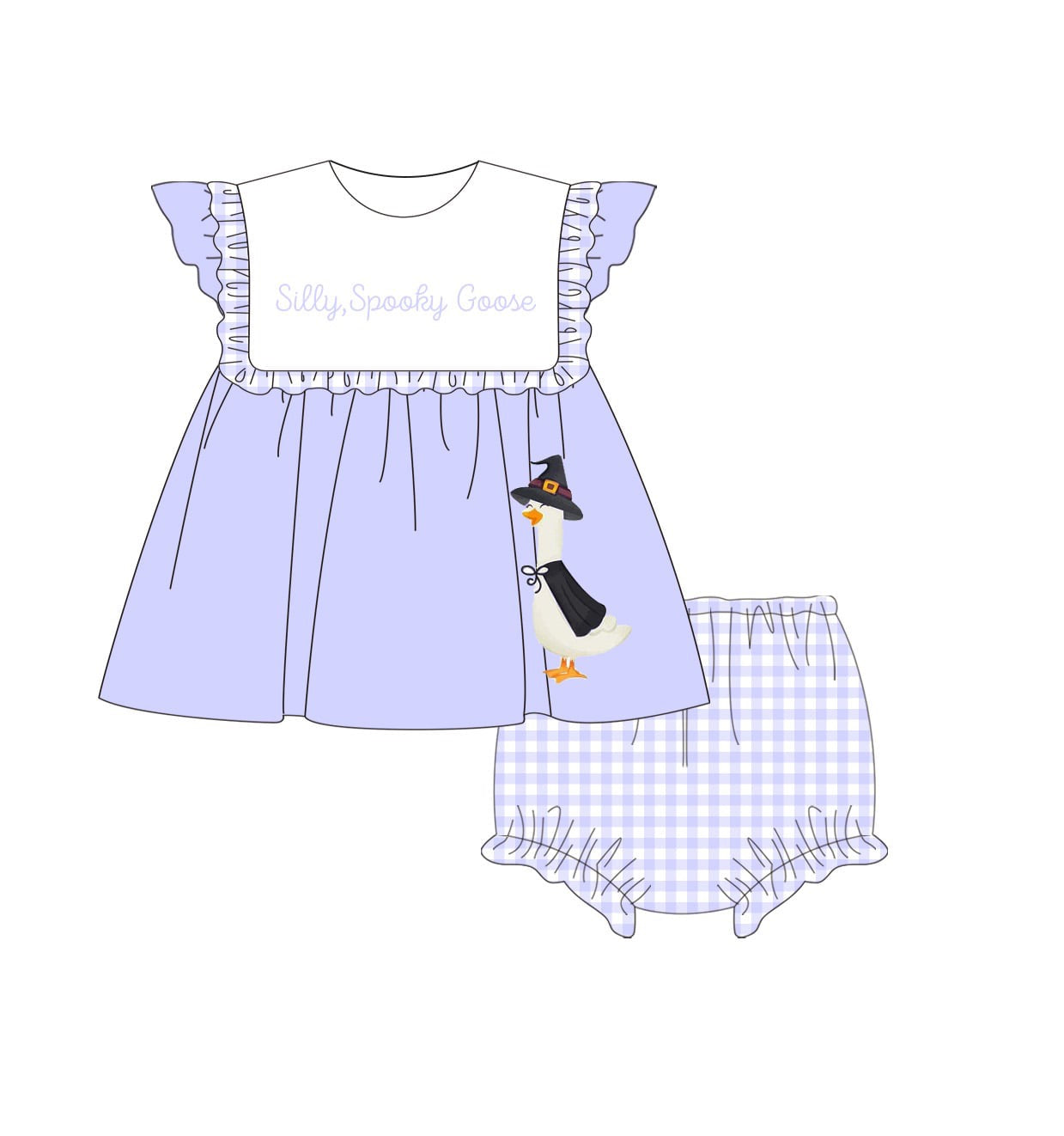 PO9: Spooky Goose Diaper Set