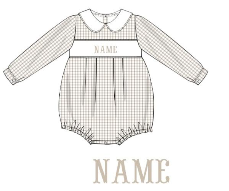 PO9: Custom Fall Floral Boy Bubble