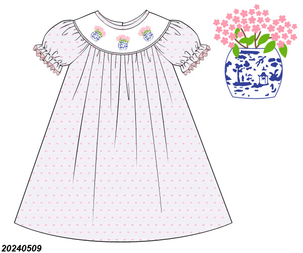 Ginger Jars Smocked Dress