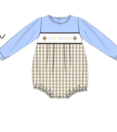 PO9: Boys Thankful Turkey Boy Bubble