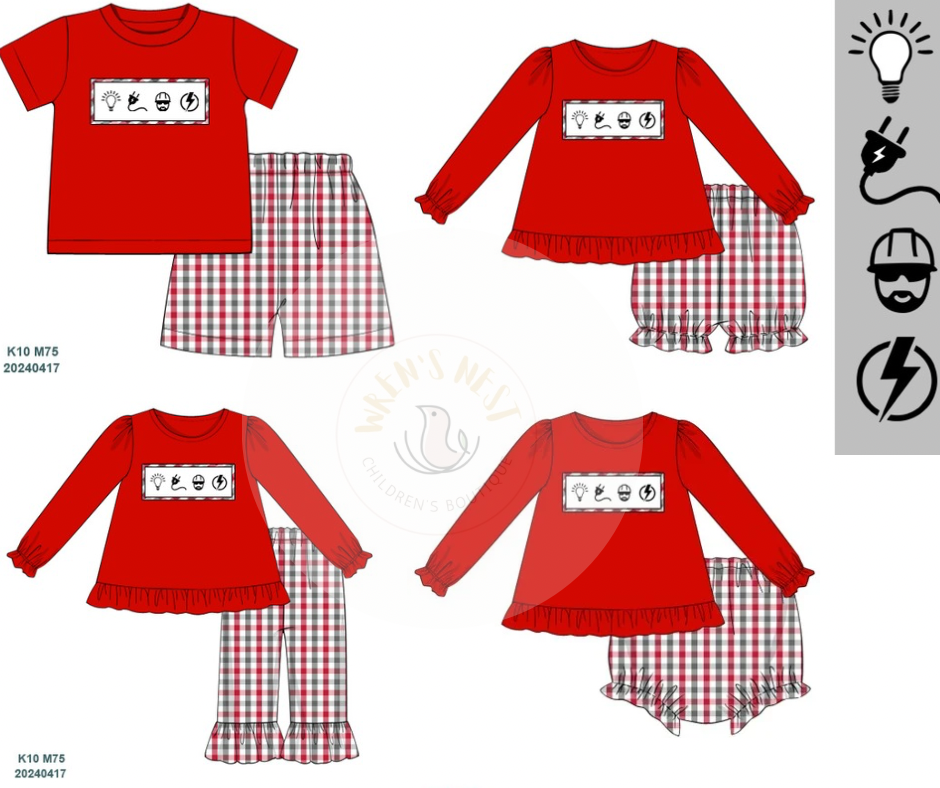 Smocked Electrician Sets