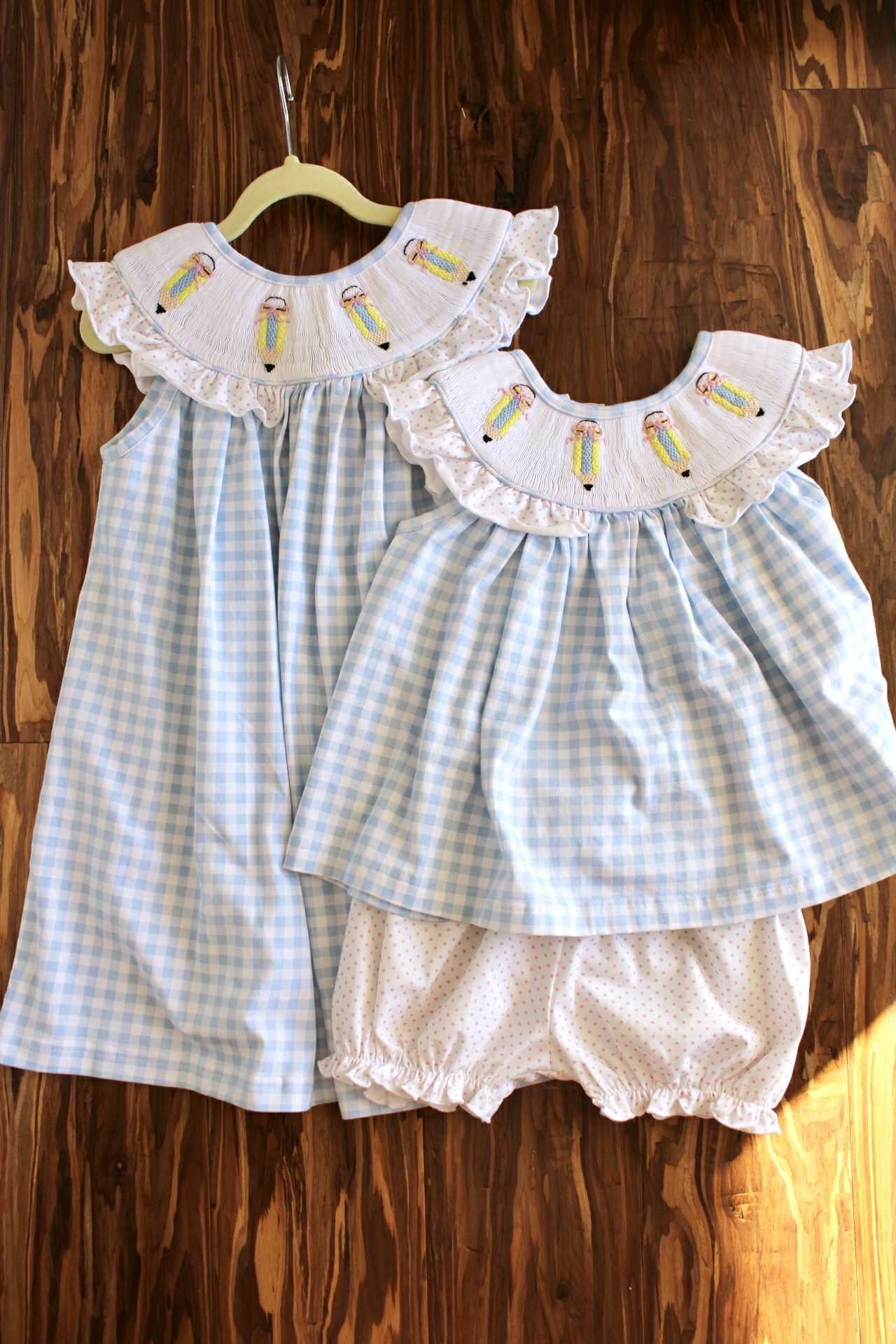 Handsmocked Pencil Bitty Dot Collection