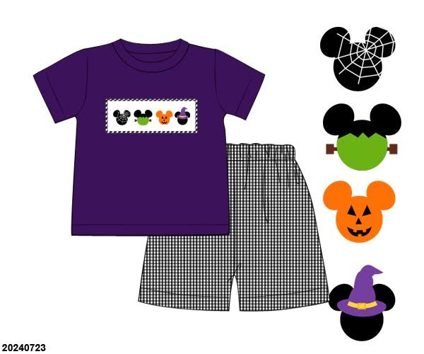 RTS Halloween Mouse Shorts Set