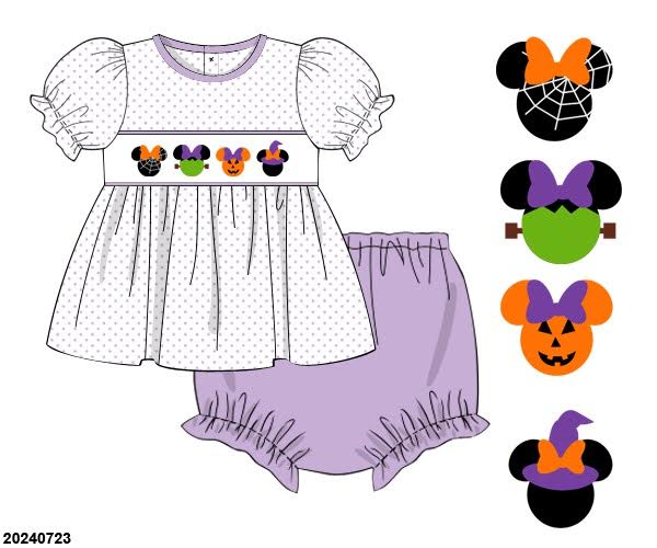 RTS Halloween Mouse Bloomer Set