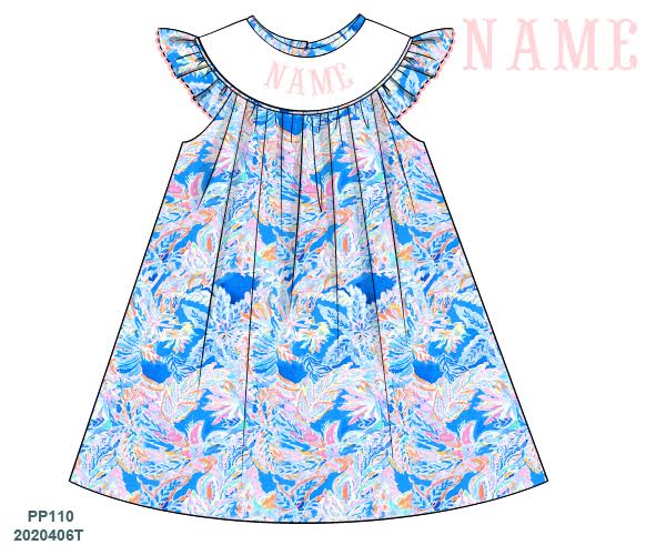 Name Monogram Lily Inspired Dress