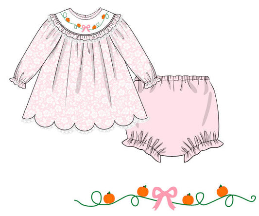 PO9: Perfect Floral Pumpkin Diaper Set