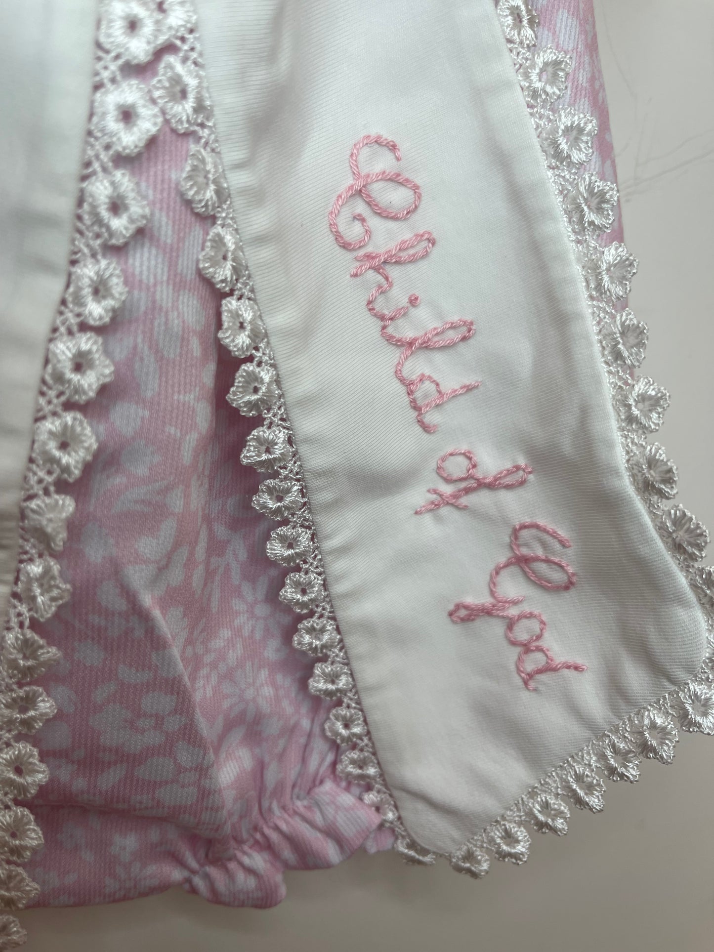 Hand Embroidered Child of God Bubble
