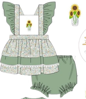PO9: Sunflower Fields Girl Bubble