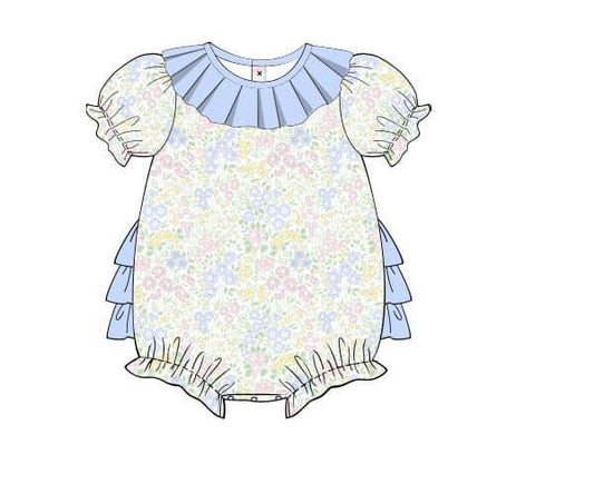 Spring Blooms Floral Girl Bubble