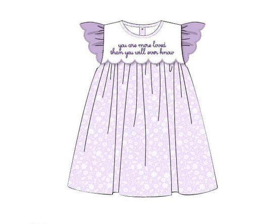 You Are Loved Embroidered Dress