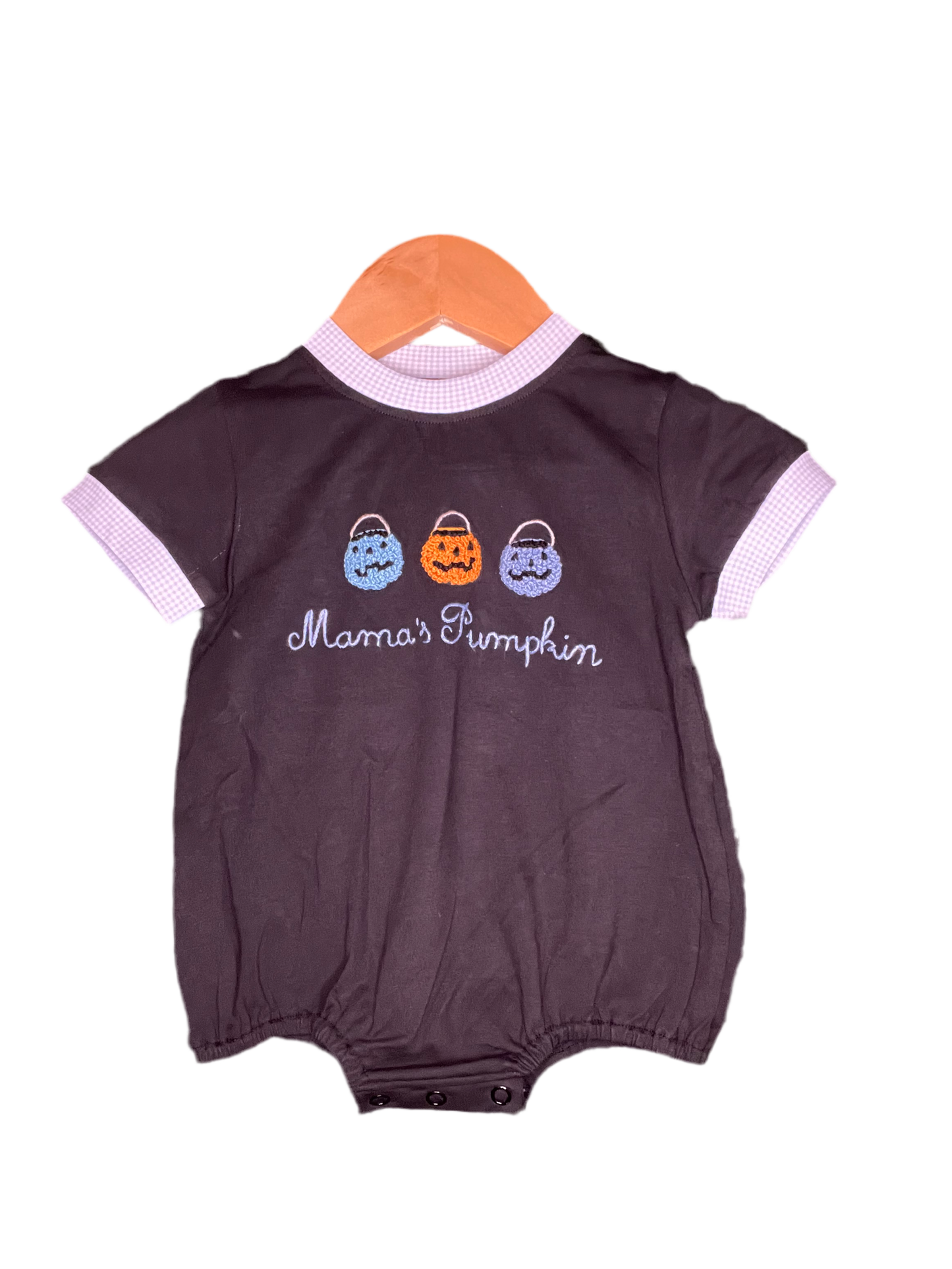 Mama’s Pumpkin French Knot Boy Bubble