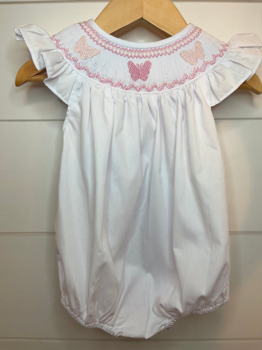 Handsmocked Butterfly Bubble