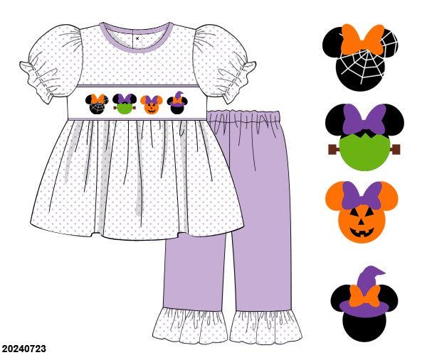 RTS Halloween Mouse Girls Pants Set