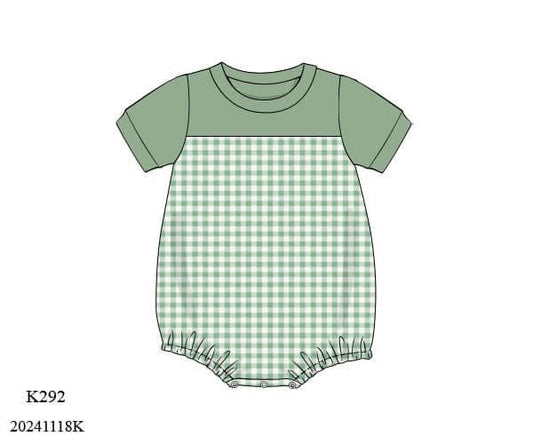 PO9: Sunflower Fields Boy Gingham Bubble