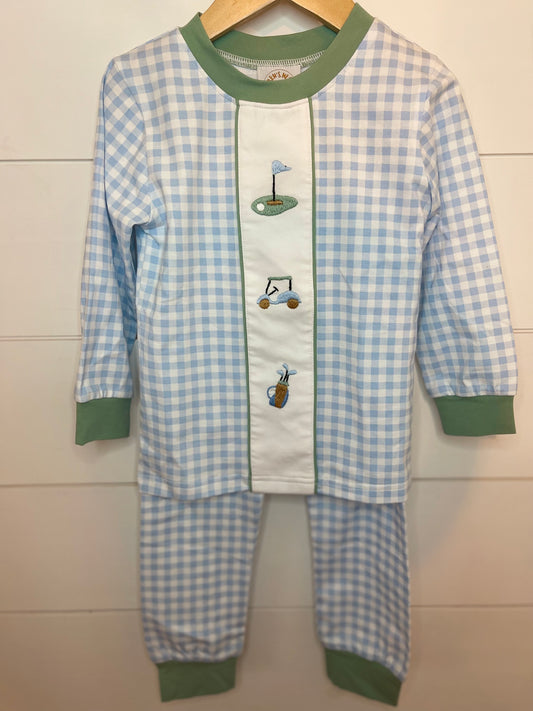 Boys Embroidered Golf Lounge Set