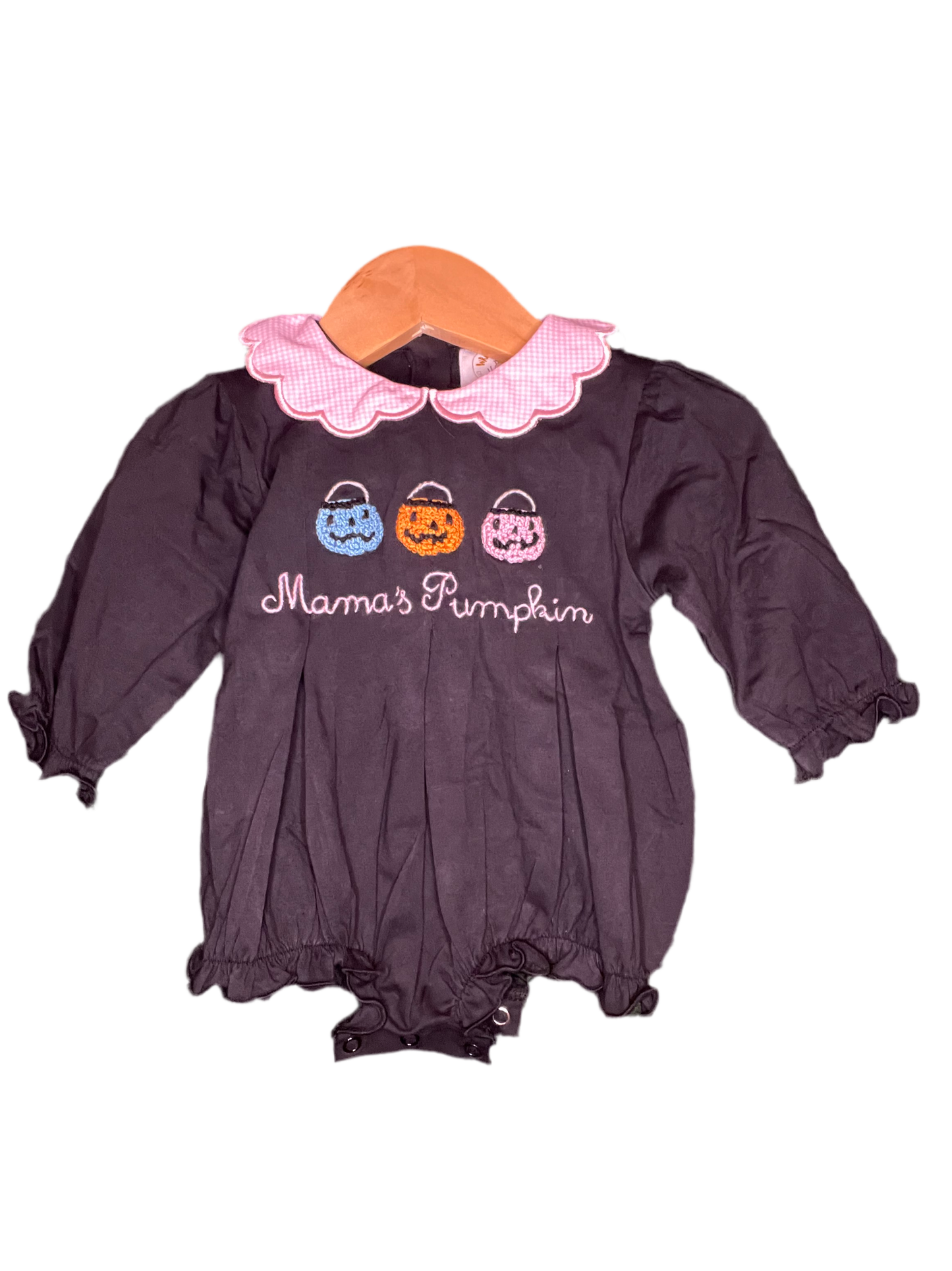 Mama’s Pumpkin French Knot Girl Bubble