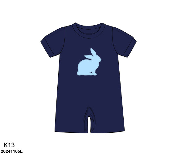 Boy's Blue Bunny Romper