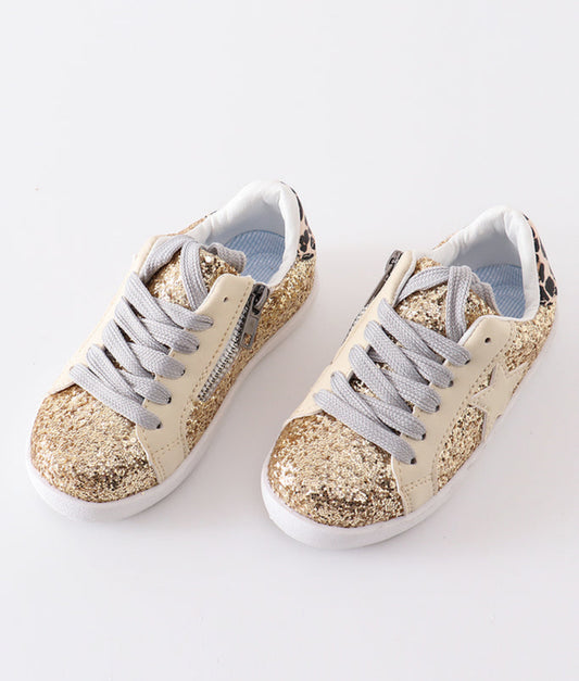 Gold Star Glitter Sneaker