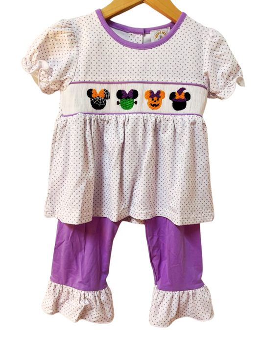 RTS Halloween Mouse Girls Pants Set